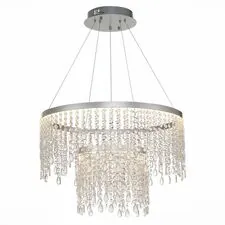 ST LUCE SL6201.103.55 Люстра подвесная Серебристый/Прозрачный LED 1*55W 3000K/4000K/6000K