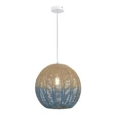 ST LUCE SL1514.523.01 Светильник подвесной Белый/Бежевый,Синий E27 1*40W