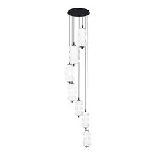 ST LUCE SL6121.403.07 Светильник подвесной Черный/Белый LED 7*8W 3000K