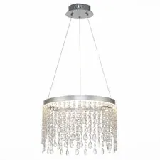 ST LUCE SL6201.103.24 Люстра подвесная Серебристый/Прозрачный LED 1*24W 3000K/4000K/6000K