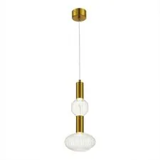 ST LUCE SL6117.223.02 Светильник подвесной Латунь/Золотой, Прозрачный LED 2*3W 3000K