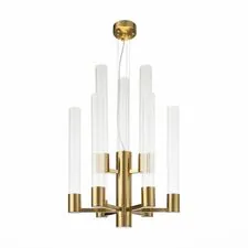 ST LUCE SL1229.303.09 Люстра подвесная Латунь/Прозрачный GU10 9*5W