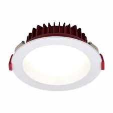 ST LUCE ST752.538.07 Светильник встраиваемый Белый LED 1*7W 3000K 560Lm Ra80 100° IP44 D115xH47 100-240VV