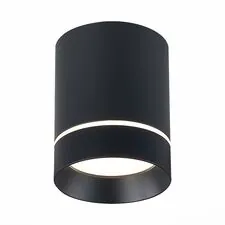 ST LUCE ST115.442.12 Светильник потолочный Черный LED 1*12W 4000K 840Lm Ra>90 120° IP20 D79xH100 170-240V