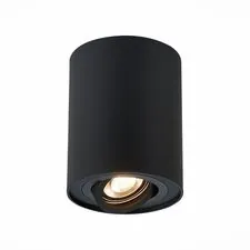 ST LUCE ST108.417.01 Светильник потолочный Черный GU10 1*50W  IP20 D98xH124 220V Без ламп