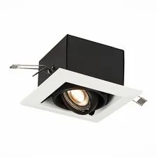 ST LUCE ST250.548.01 Светильник встраиваемый Черный GU10 1*50W  L126xW126xH70 220V Без ламп