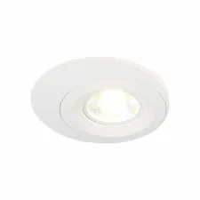 ST LUCE ST216.508.01 Светильник встраиваемый Белый GU10 1*7W IP20 D100xH23 220V Без ламп