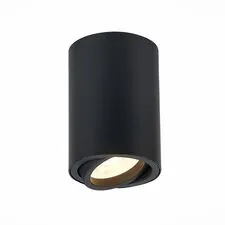ST LUCE ST108.407.01 Светильник потолочный Черный GU10 1*50W  IP20 D70xH100 220V Без ламп