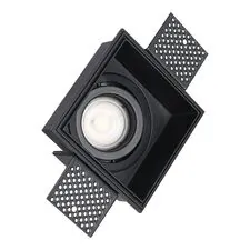 ST LUCE ST262.418.01 Светильник встраиваемый. Черный GU10 1*50W IP20 L91,5xW91,5xH5,2 220V Без ламп