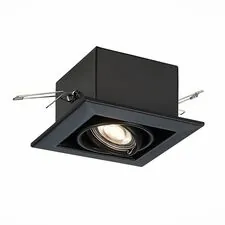 ST LUCE ST250.448.01 Светильник встраиваемый Черный GU10 1*50W  L126xW126xH70 220V Без ламп