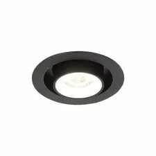 ST LUCE ST702.448.12 Светильник встраиваемый Черный LED 1*12W 4000K 900Lm Ra80 24° IP20 D90xH92 180-240V