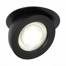 ST LUCE ST654.448.10 Светильник встраиваемый Черный LED 1*10W 4000K 850Lm Ra>90 38° IP20 D109xH60 180-240V
