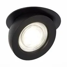 ST LUCE ST654.438.10 Светильник встраиваемый Черный LED 1*10W 3000K 850Lm Ra>90 38° IP20 D109xH60 180-240V