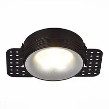 ST LUCE ST218.418.01 Светильник встраиваемый Черный GU10 1*50W  IP20 D78xH30 165-265V Без ламп