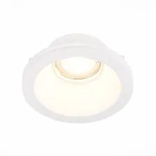ST LUCE ST254.308.01 Светильник встраиваемый из гипса Белый GU10 1*50W  IP20 D120xH50 180-240V Без ламп