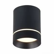 ST LUCE ST115.432.12 Светильник потолочный Черный LED 1*12W 3000K 840Lm Ra>90 120° IP20 D79xH100 170-240V