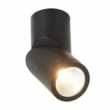 ST LUCE ST650.432.10 Светильник потолочный Черный LED 1*10W 3000K 800Lm Ra>90 38° IP44 D62xH151 165-265V
