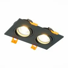 ST LUCE ST251.408.02 Светильник встраиваемый Черный GU10 2*50W  IP20 L170xW92xH27 220V Без ламп