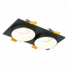ST LUCE ST206.428.02 Светильник встраиваемый Черный GU10 2*50W  IP20 L175xW92xH38 220V Без ламп