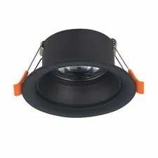 ST LUCE ST200.408.01 Светильник встраиваемый Черный GU10 1*50W  D89xH40 220V Без ламп
