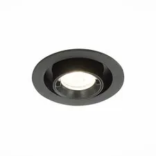 ST LUCE ST702.348.12 Светильник встраиваемый Черный LED 1*12W 4000K 900Lm Ra80 24° IP20 D90xH92 180-240V