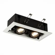 ST LUCE ST250.548.02 Светильник встраиваемый Черный GU10 2*50W  L245xW126xH70 220V Без ламп