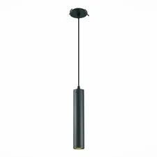 ST LUCE ST151.408.01 Встраиваемый подвесной светильник Черный GU10 1*50W  IP20 D54xH290 220V Без ламп