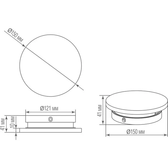 Donolux DL256G Накладной настенный гипсовый светодиодный светильник, 3Вт, изображение 4