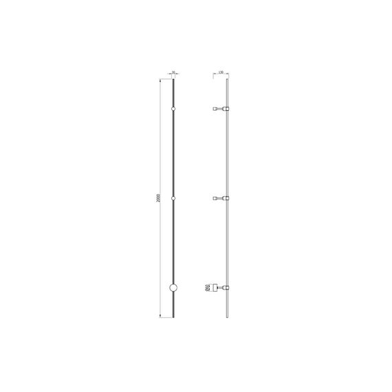 Donolux DL20223L2000 Base Black Основание для модульных светодиодных светильников, длина 2м, изображение 4