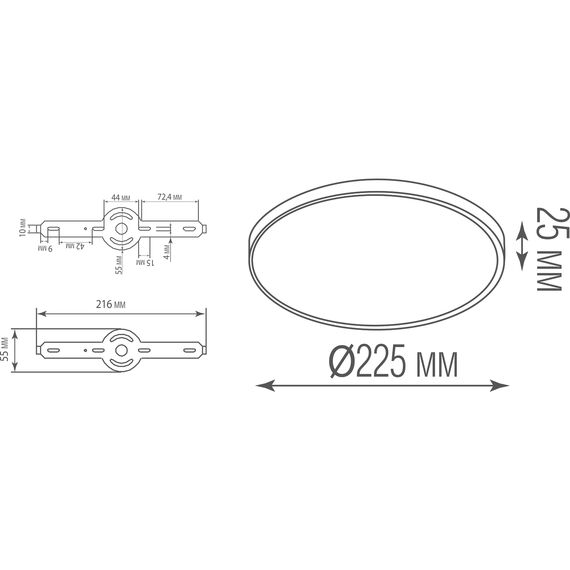 Donolux DL20171R18W1W Накладной светодиодный светильник, 18Вт, изображение 5
