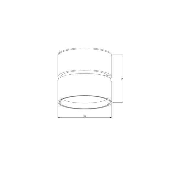 Donolux DL18960R12W1B Накладной поворотный светодиодный светильник, 12Вт, изображение 3