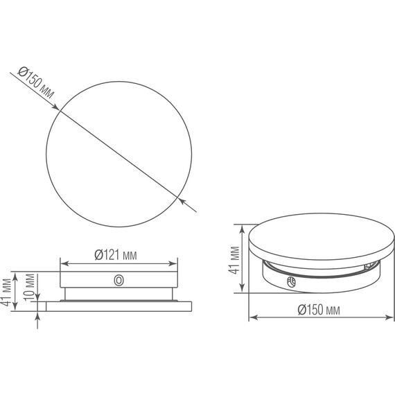 Donolux DL256G Накладной настенный гипсовый светодиодный светильник, 3Вт, изображение 4