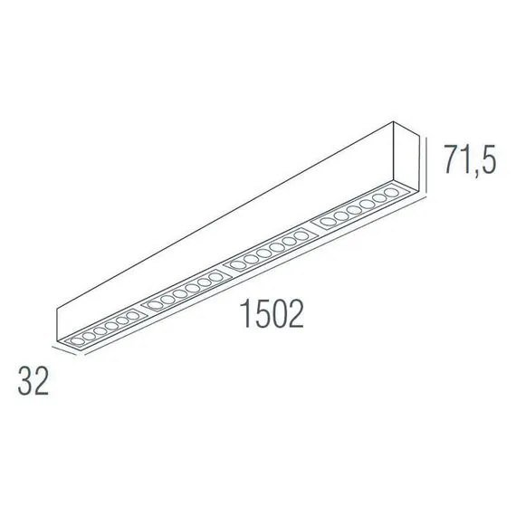 Donolux DL18515S121B24.48.1500WB Подвесной светодиодный светильник 1,5м 24Вт 48°, изображение 4