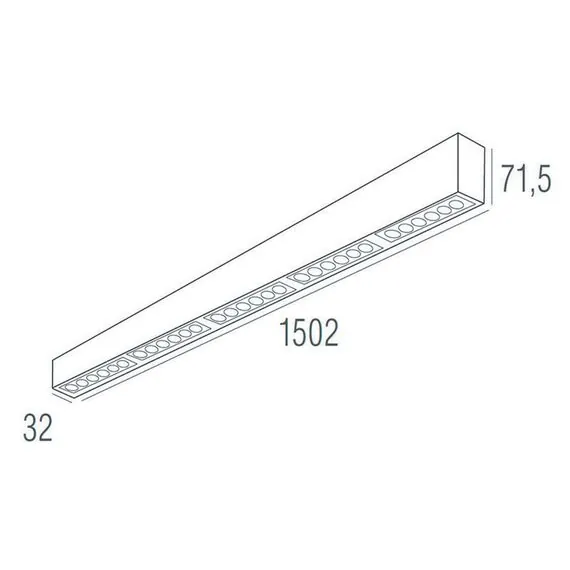 Donolux DL18515S121A30.34.1500BW Подвесной светодиодный светильник 1,5м 30Вт 34°, изображение 4