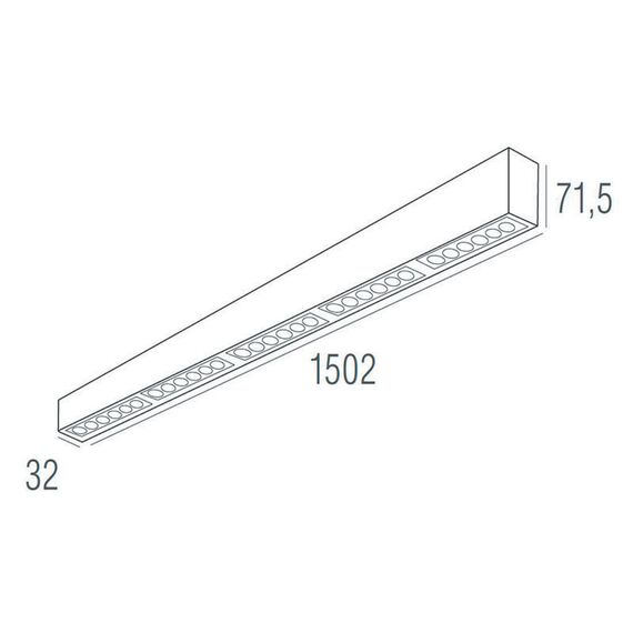 Donolux DL18515S121A30.48.1500WB Подвесной светодиодный светильник 1,5м 30Вт 48°, изображение 4