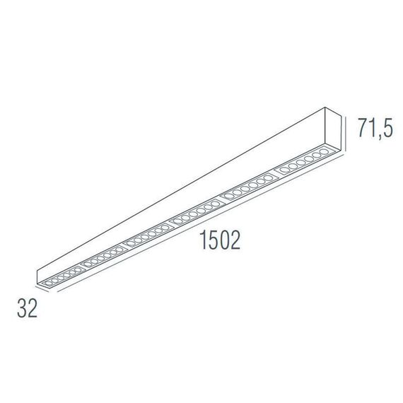 Donolux DL18515S121A36.34.1500BW Подвесной светодиодный светильник 1,5м 36Вт 34°, изображение 4