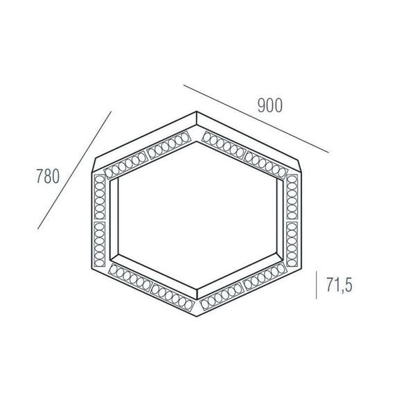 Donolux DL18515S111W72.34.900WB Подвесной светодиодный светильник 0,9м 72Вт 34°, изображение 5