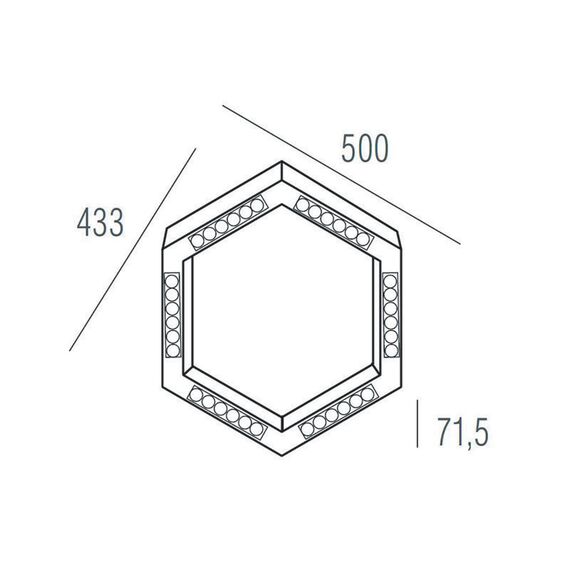 Donolux DL18515S111А36.34.500BB Подвесной светодиодный светильник 0,5м 36Вт 34°, изображение 5