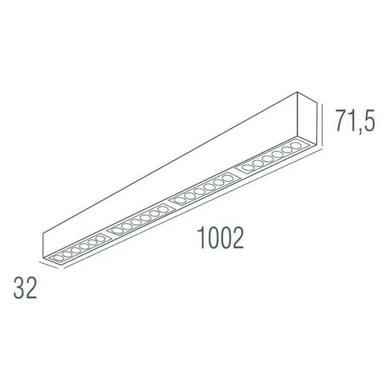 Donolux DL18515C121A24.48.1000BW Накладной светодиодный светильник 1м 24Вт 48°, изображение 5
