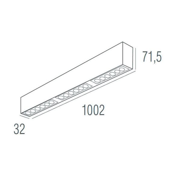 Donolux DL18515S121A18.34.1000WW Подвесной светодиодный светильник 1м 18Вт 34°, изображение 4