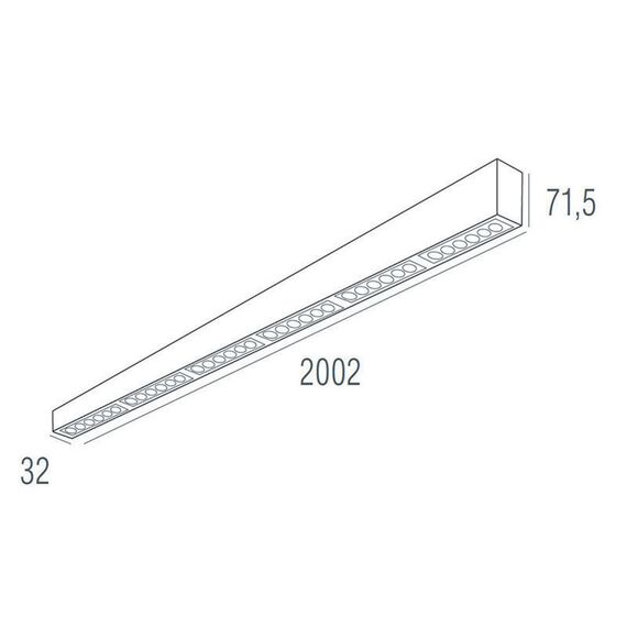 Donolux DL18515S121A36.48.2000BB Подвесной светодиодный светильник 2м 36Вт 48°, изображение 4