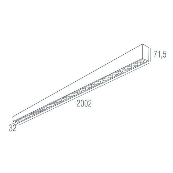 Donolux DL18515S121A42.48.2000BW Подвесной светодиодный светильник 2м 42Вт 48°, изображение 4