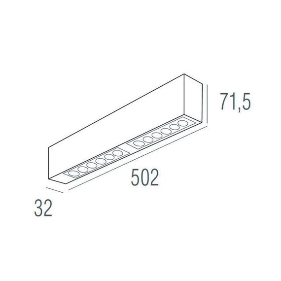Donolux DL18515S121W12.34.500BB Подвесной светодиодный светильник 0,5м 12Вт 34°, изображение 2