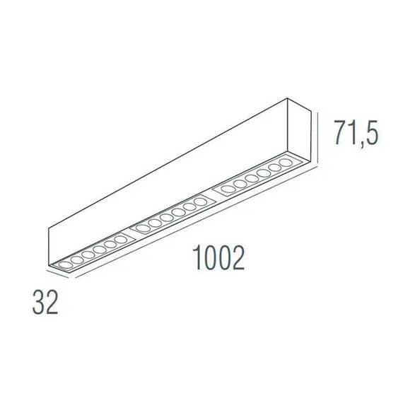 Donolux DL18515C121A18.48.1000BB Накладной светодиодный светильник 1м 18Вт 48°, изображение 5