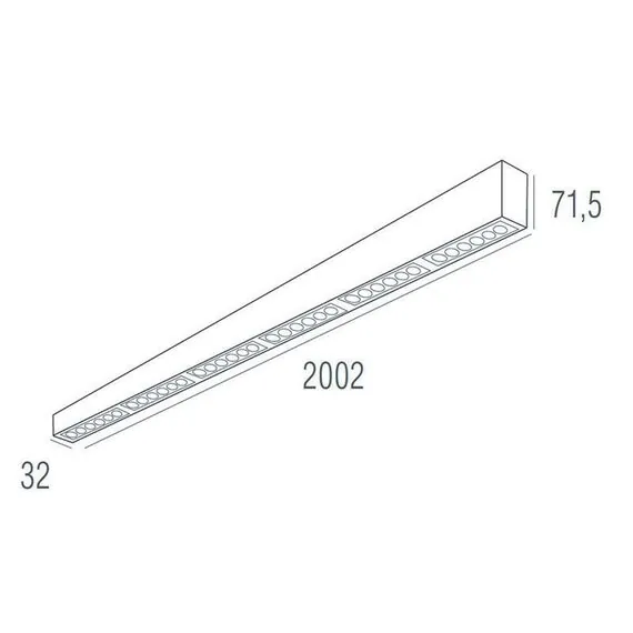 Donolux DL18515C121A36.48.2000BW Накладной светодиодный светильник 2м 36Вт 48°, изображение 5