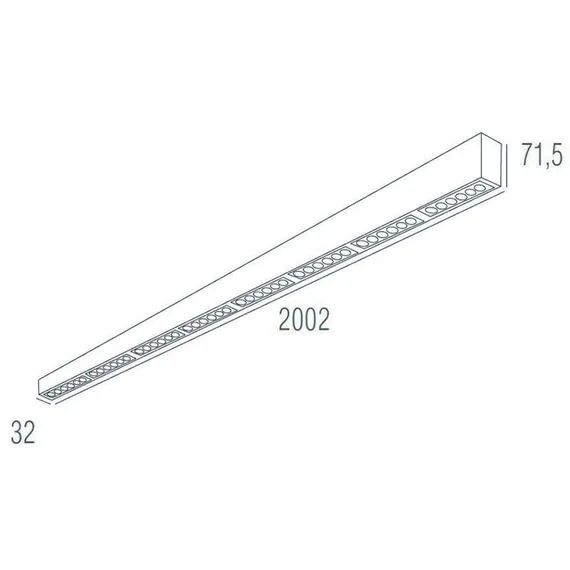 Donolux DL18515C121A48.48.2000WW Накладной светодиодный светильник 2м 48Вт 48°, изображение 5