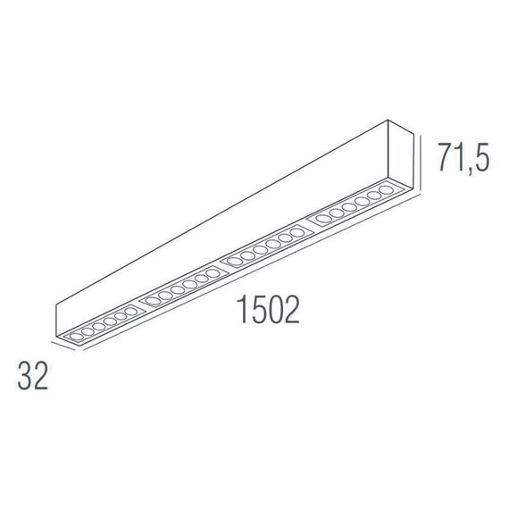 Donolux DL18515S121A24.48.1500WW Подвесной светодиодный светильник 1,5м 24Вт 48°, изображение 4