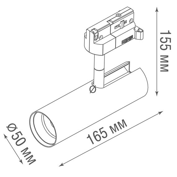 Donolux DL18866/10W Track W Dim Светодиодный светильник для трехфазной шины, 10Вт, изображение 9