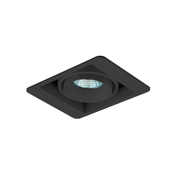 Donolux DL18615/01WW-SQ Shiny black/Black Встраиваемый светильник под сменную лампу, изображение 2