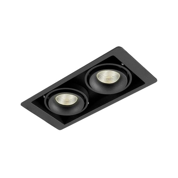 Donolux DL18615/02WW-SQ Shiny black/Black Встраиваемый светильник под сменную лампу, изображение 2